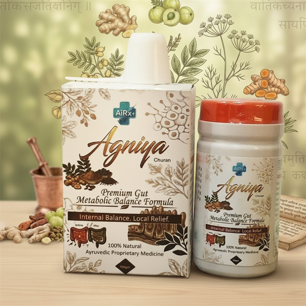 Agniya Churan - Premium Gut Metabolic Balance Formula | 100% Natural Ayurvedic Digestive Powder